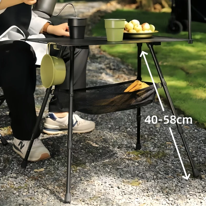 Outdoor Camping Ultra-light Tactical Table Multifunctional Aluminum Alloy Folding Picnic Desk Portable Adjustable Lifting Table