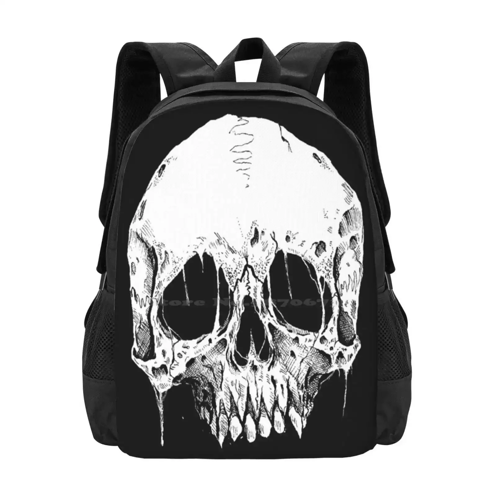 

Skull Hot Sale Schoolbag Backpack Fashion Bags Skeleton Death Halloween Bones Gothic Cute Funny Horror Cold Skulls Dark