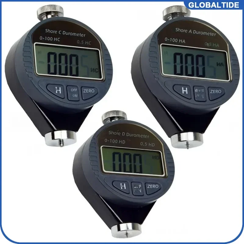 Digital Shore Durometer Hardness Tester Meter Shore A C D High Precision Portable Rubber Plastic Leather Hardness Gauge Tool