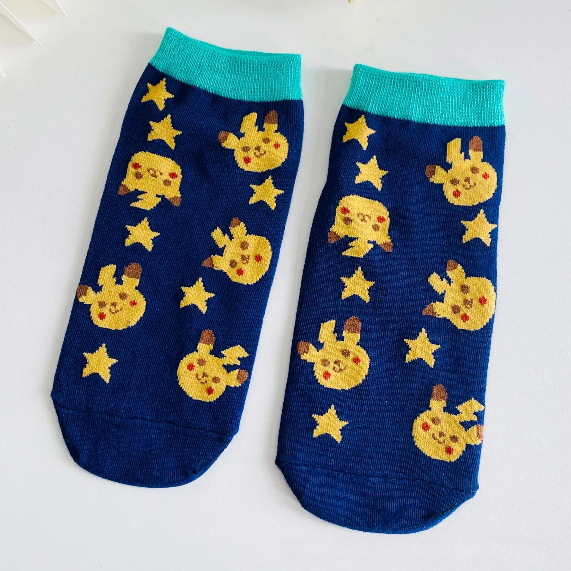 Pokemon Pikachu Socken Kawaii Anime Pokémon Low Cut Söckchen dünne sportliche Baumwoll socken Männer Frauen Geschenk