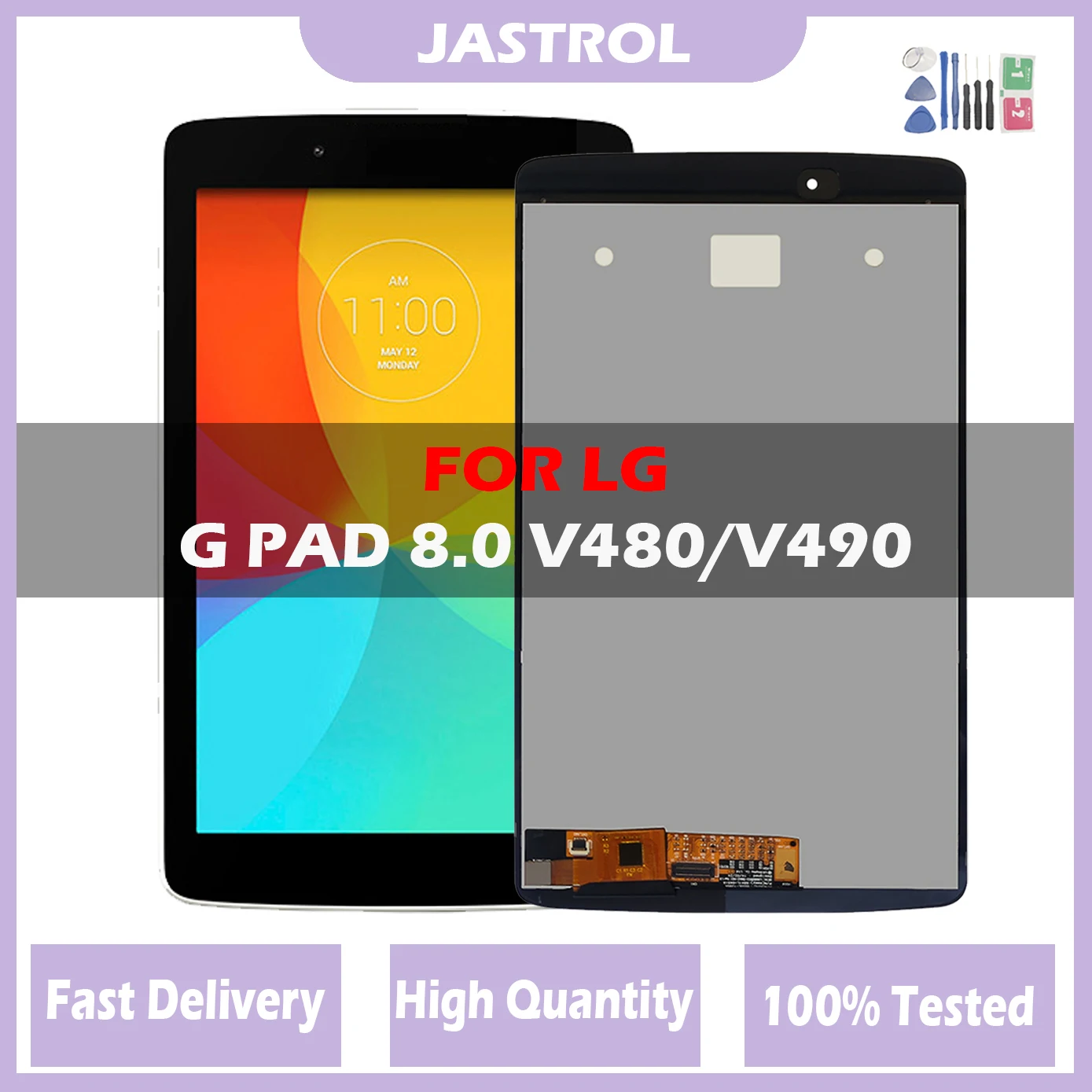 

8" Original LCD Display For LG G Pad 8.0 V480 V490 LCD Display Touch Screen Digitizer Panel Assembly for LG V480 LCD