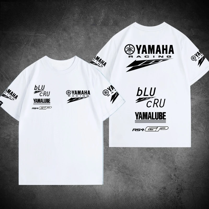 

Summer Yamaha YAMAHA Motorcycle GP Factory Team Racing Suit Printed Cotton Short Sleeve T-Shirt Men's and Women's Same Top