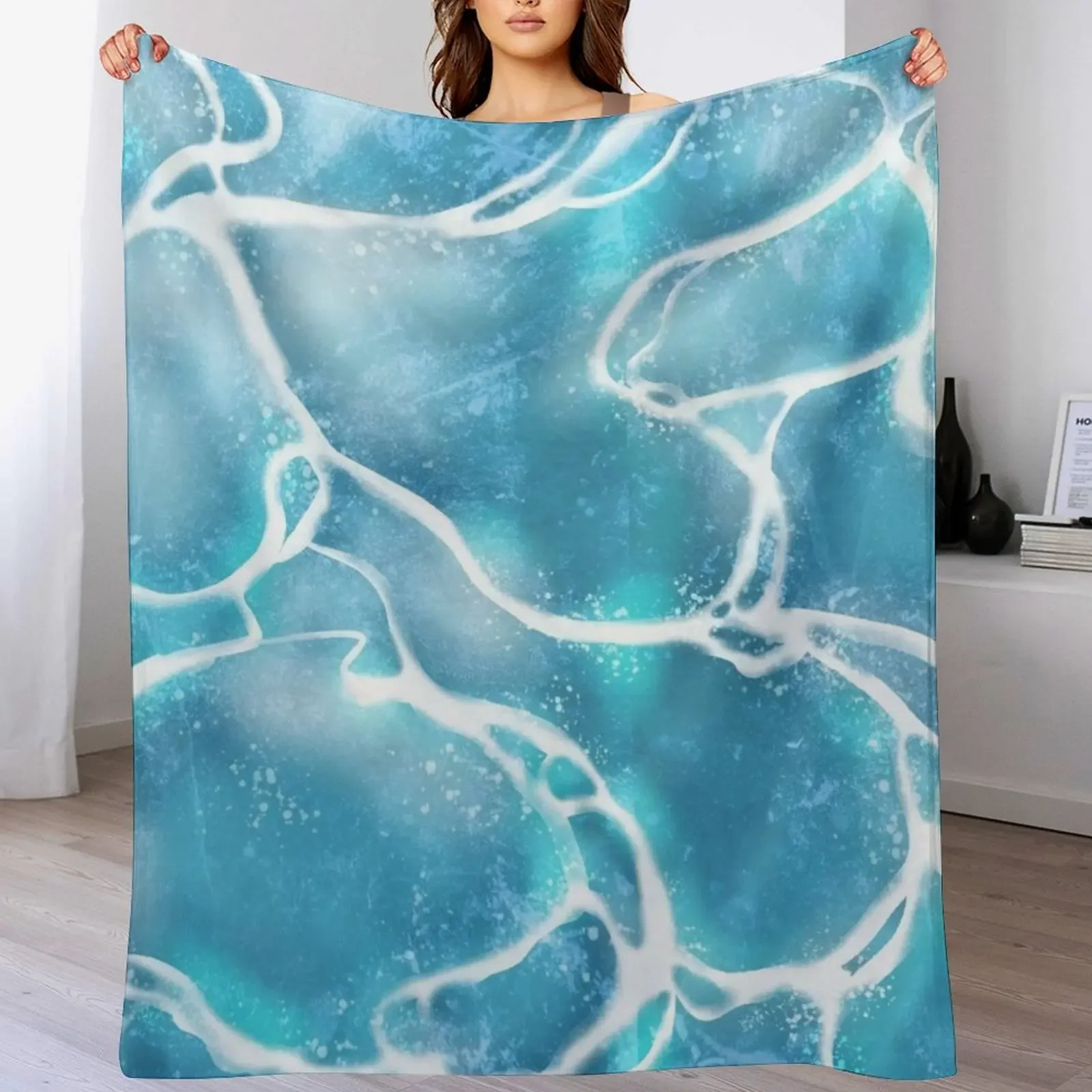 

Deep Blue Sea Throw Blanket Giant Sofa Cute Plaid Plaid Heavy Blankets