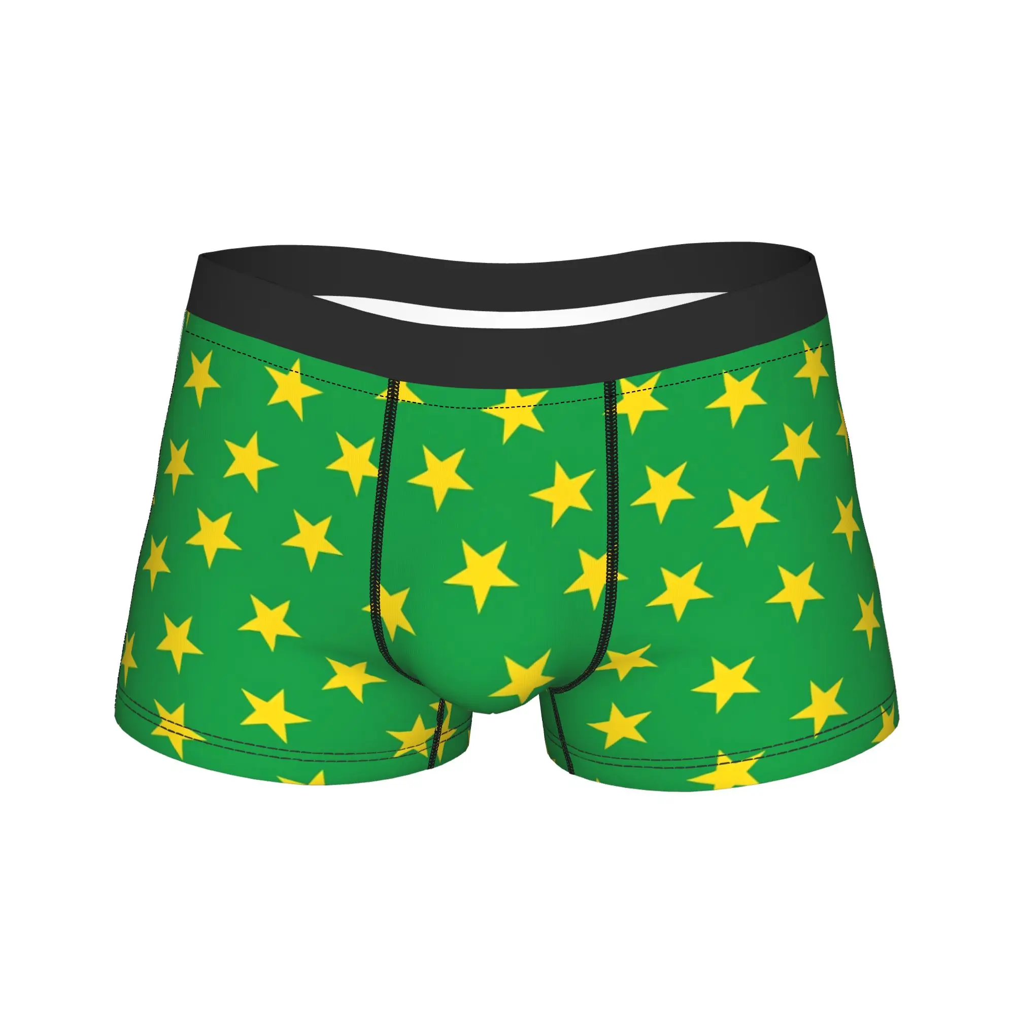 

Misty Brazil National Flag Underwear Male Panties Design Sexy Soft Boxershorts High Quality Shorts Briefs Plus Size