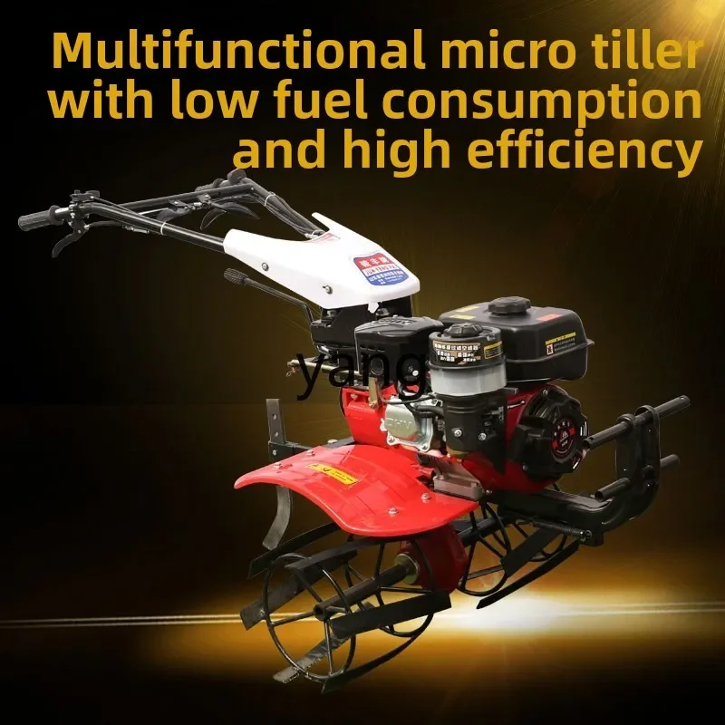 LTT full gear multifunctional micro tiller small scarifier ridge lawn mower