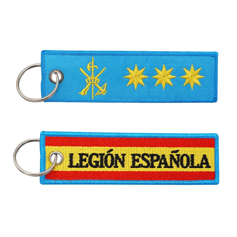 Legion Espanola Embroidered Keychain with Keyring