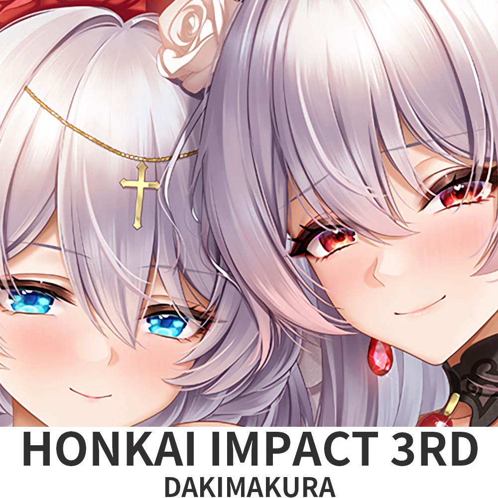 

Dakimakura Honkai Impact 3rd Moonlit Vow Stargazer of Dusk Anime Style Pattern Pillow Cover Sofa Bed Cushion Case