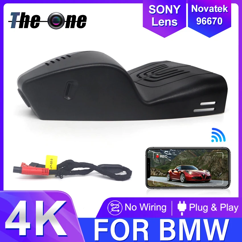 4K HD 2160P Plug and Play WIFi Car DVR Video Recorder Dual Lens Dash Cam For BMW X5 g05 g29 x drive z4 g29 2019 2020 2021