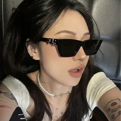 New Stylish Woman Sun Glasses Cat Eye Shape Bowknot Decoration Women's Sunglasses Hot Selling Female Sunglass