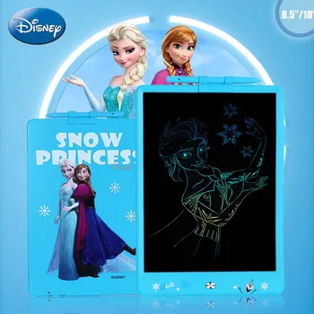 1 adet Disney resmen lisanslı dondurulmuş prenses Elsa ve Anna LCD yazma tableti Graffiti kurulu oyuncak renk ekran çizim kurulu