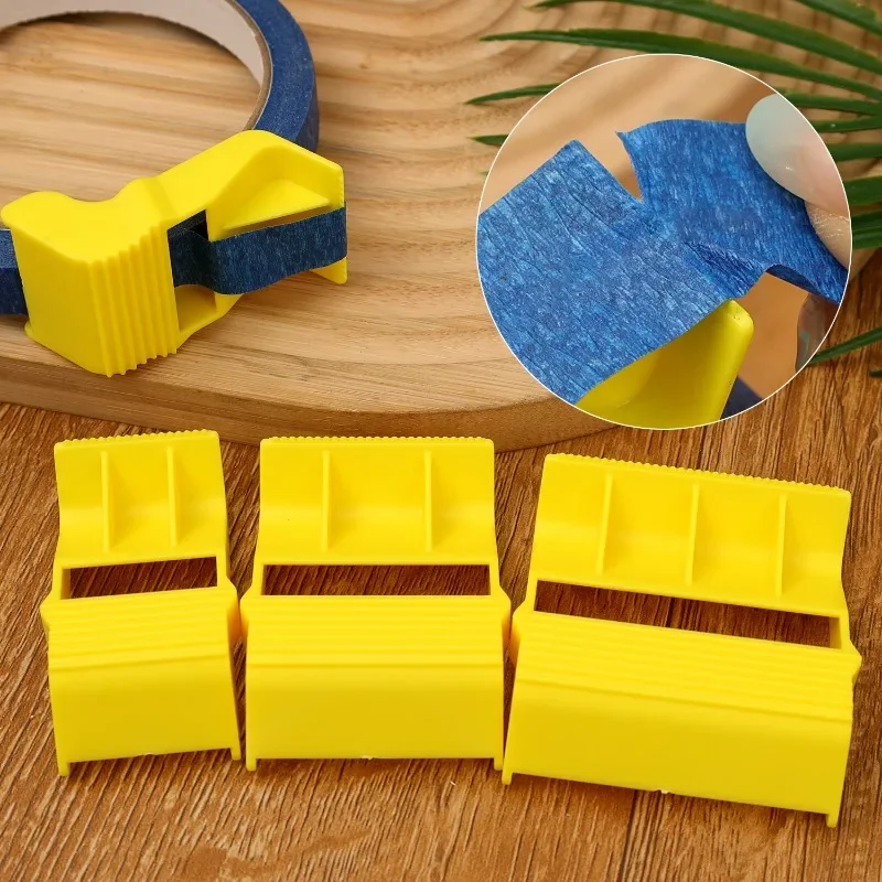 Porta nastro portatile per sigillare il taglierino, dispenser per confezionatrice di nastro in plastica di tre dimensioni per lo strumento di scrapbooking artigianale fai da te