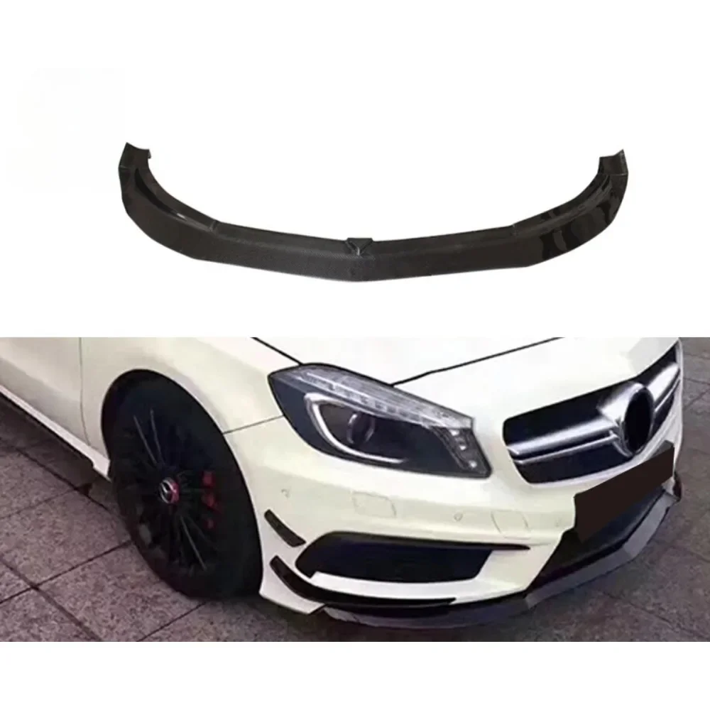 

New! For 12-16 Mercedes Benz W176 R Style Carbon Fiber Front Lip Front Shovel Chin Surround Automotive Parts Modification Parts