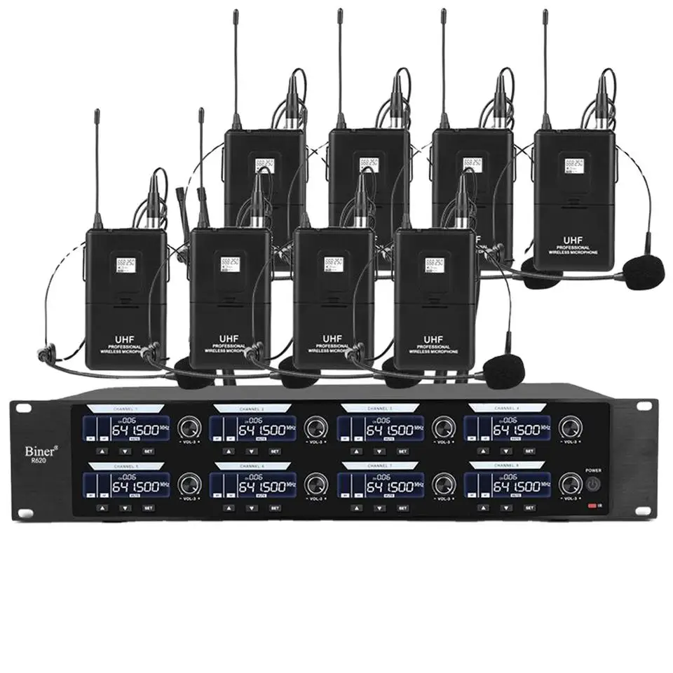 998 Professional Headset Dynamic Wireless Microphone For Conference Room