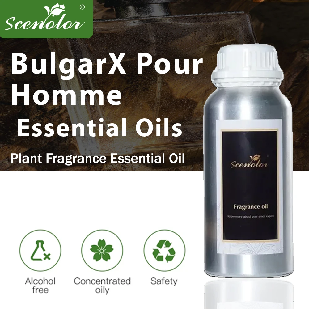 Scenolor Bekende Merken Parfum Oliën Bulgarx Pour Homme 500Ml Voor Diffuser Oase Thuis Commerciële Aromatherapie Olie Luchtverfrissers