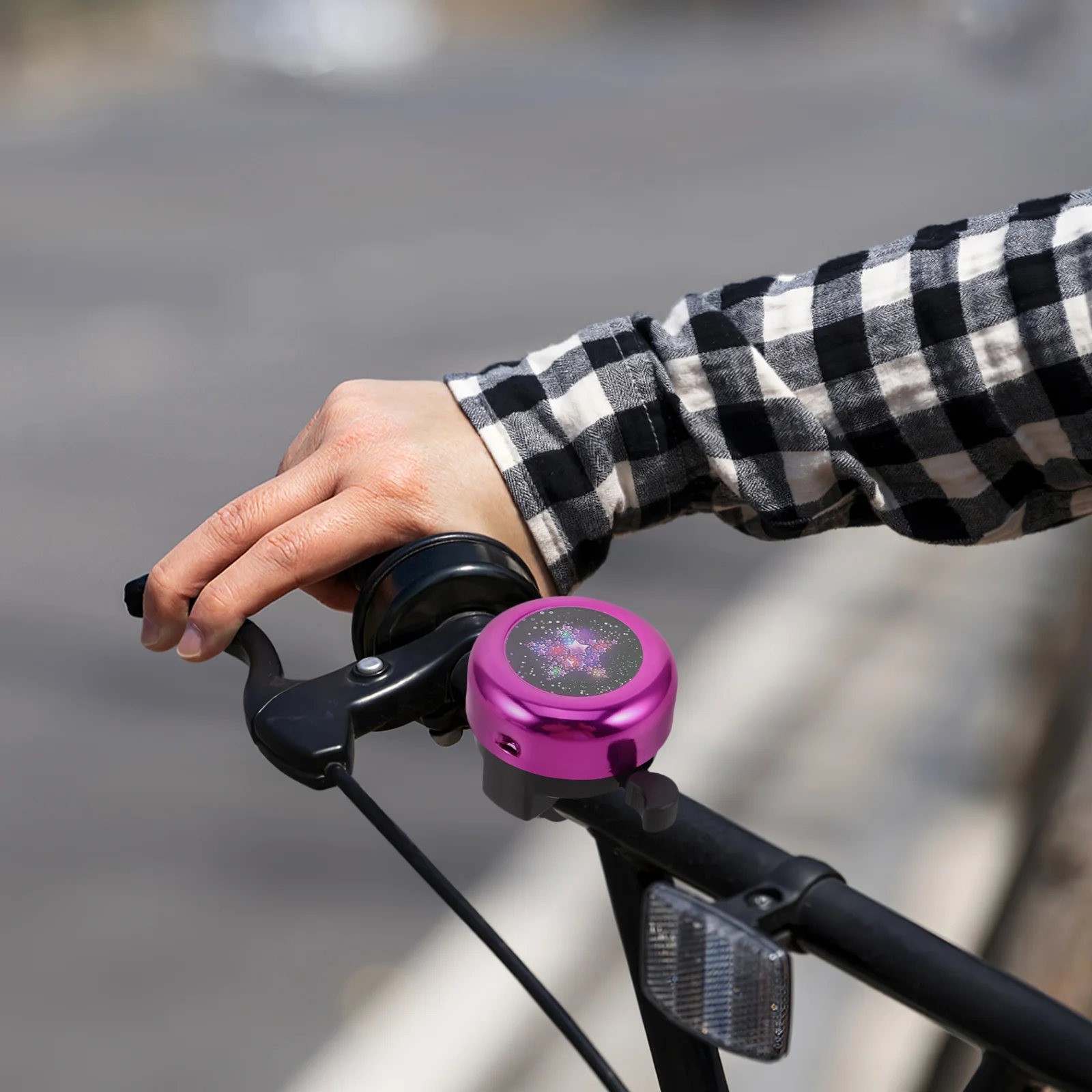 

1pc Cute Cartoon Bicycle For Kids Loud Clear Sound Durable Plastic Handlebar Bell Bike Horn Cycling Accessory For Girls