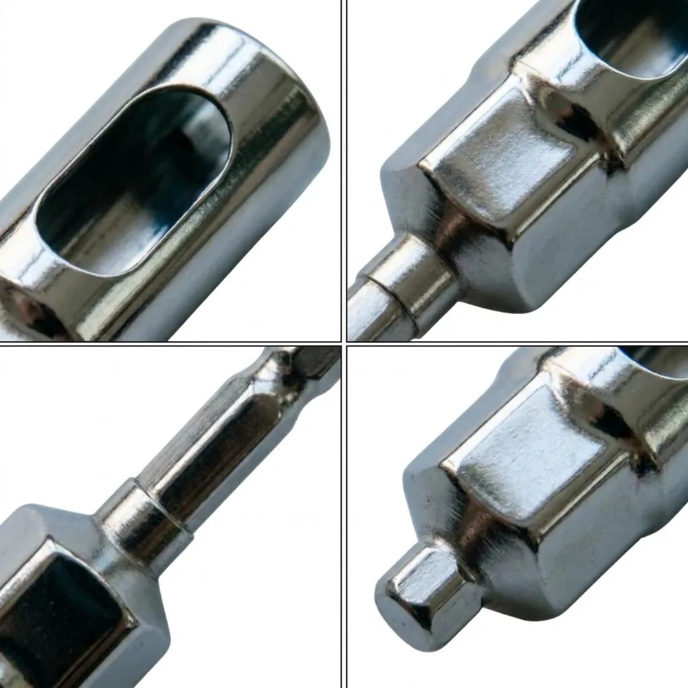 1pc Extended Deep Socket With Open End 1/4 Inch Hex Shank Wrench Socket High Torque Deepened Hexagonal Electric Wrench Socket