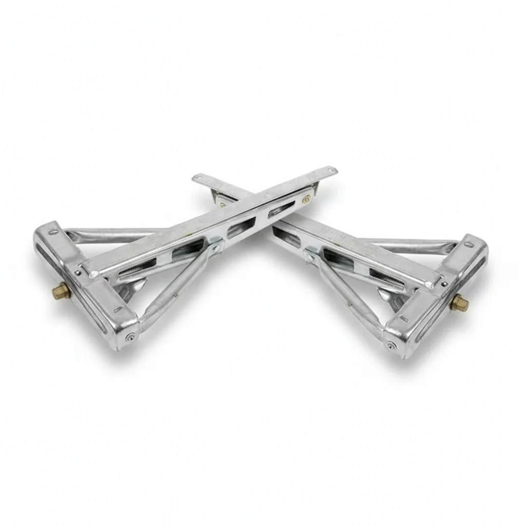 

RV Stabilizer Jacks, Galvanised Steel C-Style Trailer Support Legs, 2-Pack with Hand Crank, for RV Motorhome Camper Caravan