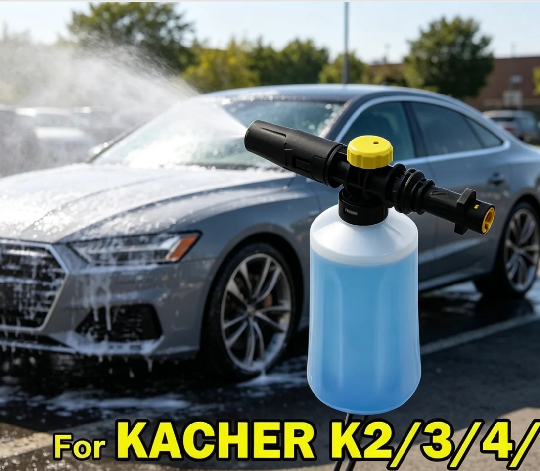 

750ML Snow Foam Lance Car Soap Foam Generator High Pressure Washers For Karcher K2 K3 K4 K5 K6 K7 Adjustable Sprayer Nozzle