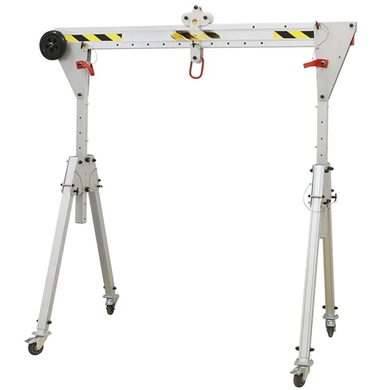 Customizable Portable Crane Foldable Aluminum Alloy Gantry Crane Light Hand Push Mobile Lift