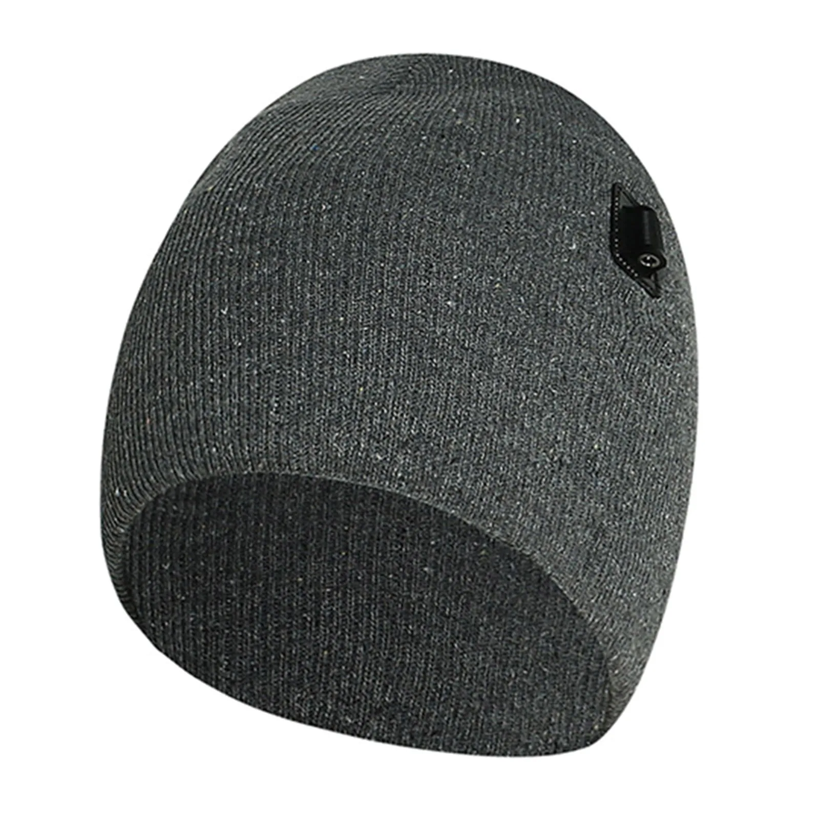 Washable Knitted Warm Cap Carbon Fiber Heating Thermal Beanies for Winter Office Outside Business