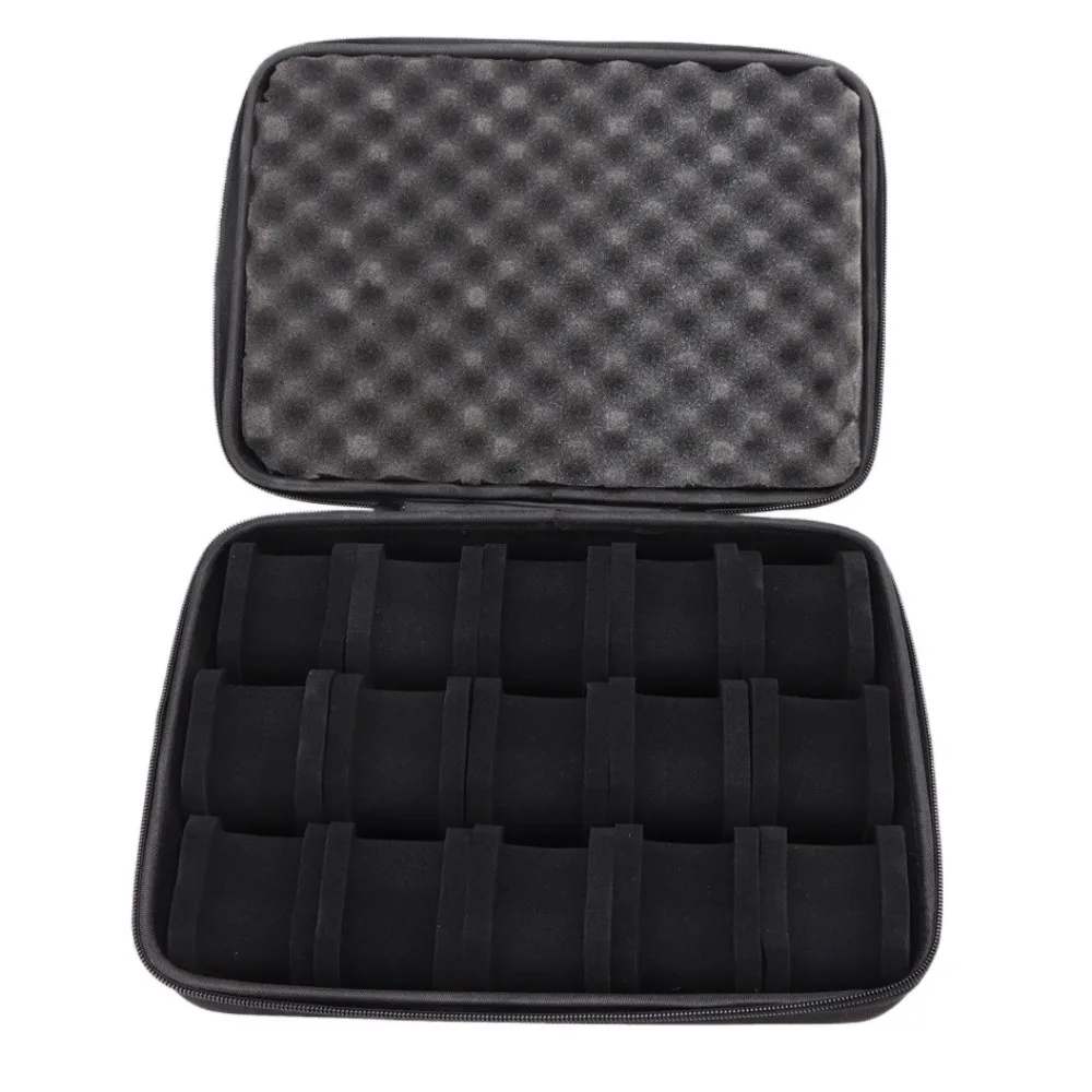 Portable 6/8/10/12/15 Slots Watch Box EVA Hard Watch Display Holder Shockproof Drop-resistant Watch Storage Box Home Use