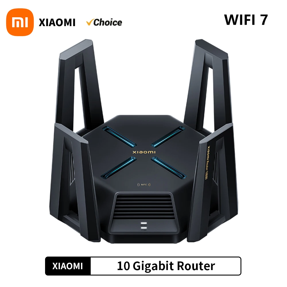 Orijinal XIAOMI 10 Gigabit Router Dual 10G Network Port WIFI Tri-band  2GB RAM Repeater Wireless Mesh IPTV USB 3.0