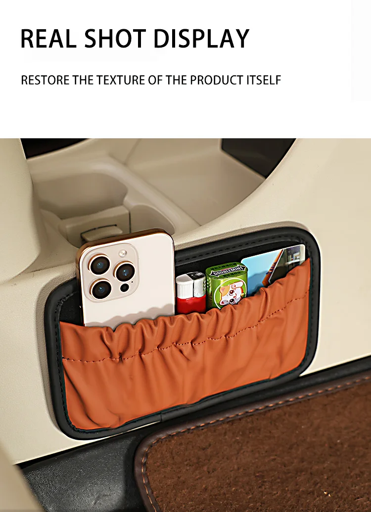 

Car phone key glasses storage bag multifunctional in car storage miscellaneous bag small item storage box accesorios para auto