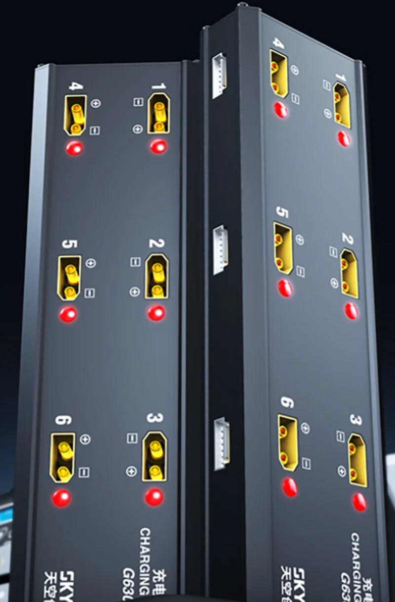 Novo skyrc g630neo 6 em 1 gerenciamento de carregamento lipo/lihv bateria 6s emparelhado pc1080neo carregador para acessórios drone agrícola