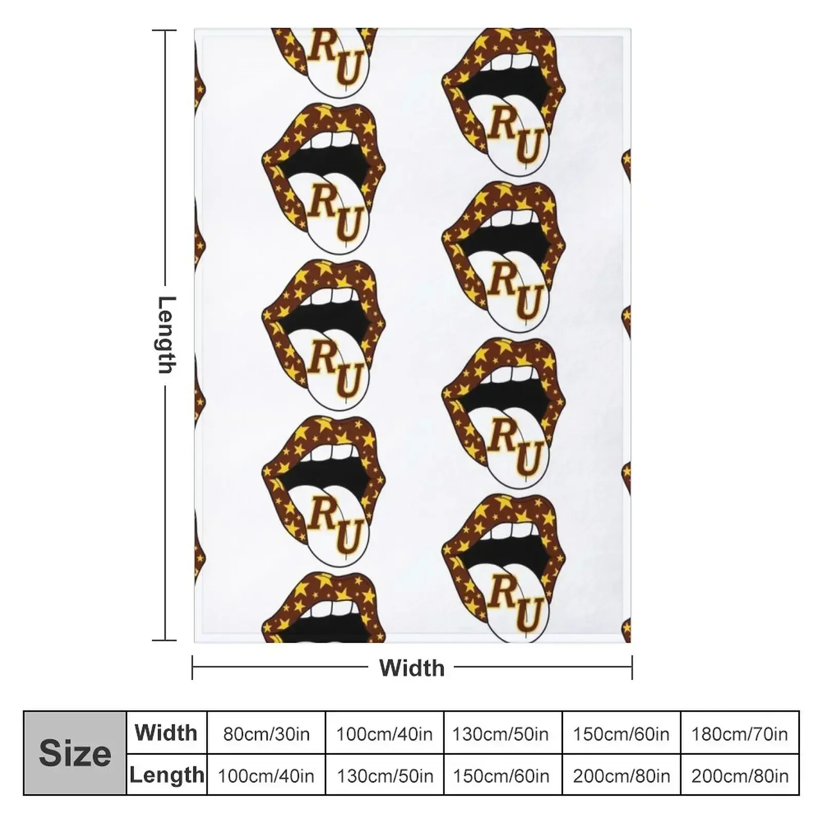 New Rowan university Throw Blanket couch cozy soft plush fuzzy picnic outdoor blanket