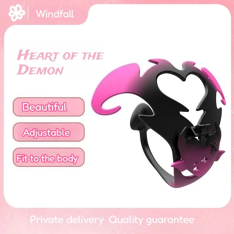 الشيطان القلب العفة قفص الجنس لعب الكبار سيسي مثلي الجنس الذكور SM CB قفل عبودية قفص الديك SM قابل للتعديل العفة جهاز المكونات الشرج