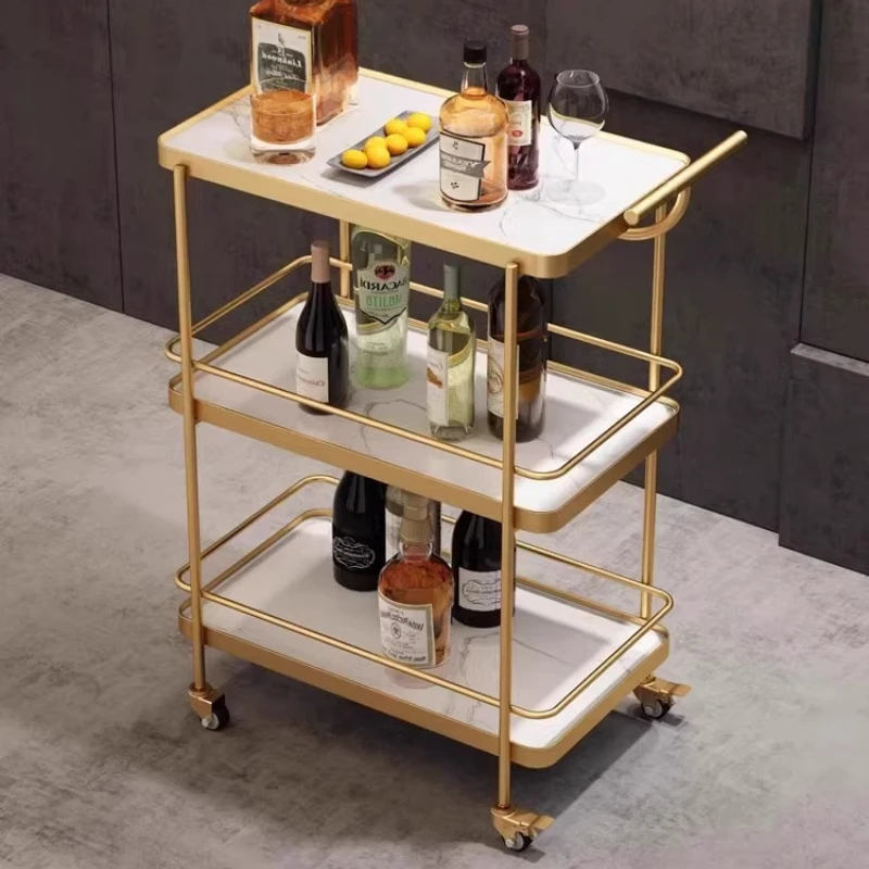 

Basket Esthetic Storage Hotel Handcart Kitchen Rolling Large Hotel Handcart Utility Vehicle Banquet Cleaning Trolley Furniture