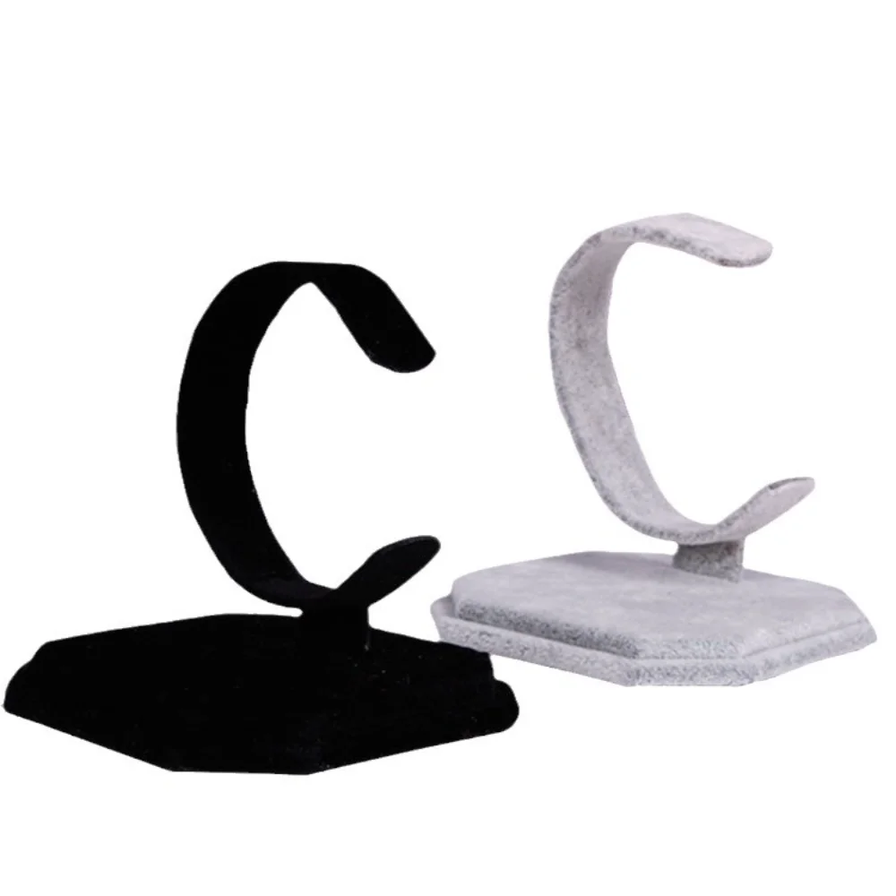 

Подставка для часов Замшевая C-образная подставка для часов Подставка для браслета Подставка для ювелирных изделий Выставочная рамка Держатель для ювелирных изделий