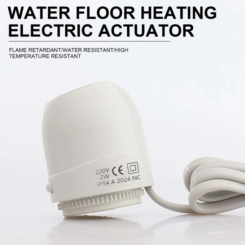 220V Electric Thermal Actuator Durable Ceramics Normally Closed Valves Head Water Separator for Floor Heating System Accessoires