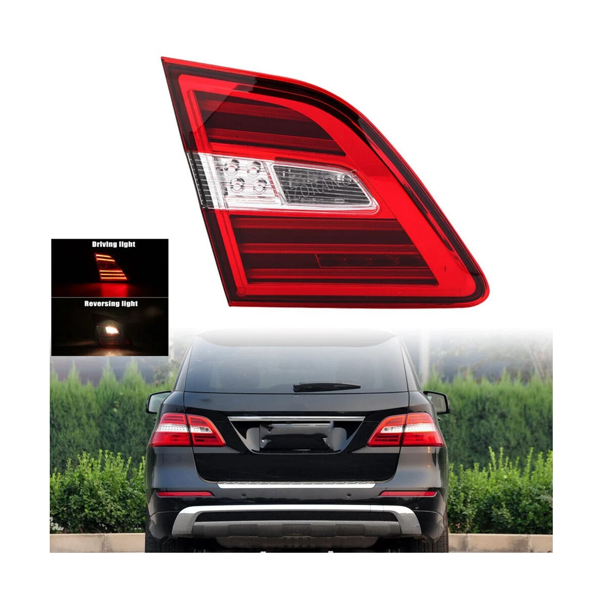 Car Inner LED Taillight for Mercedes-Benz W166 LED Rear Lamp Taillight Lamp for ML300 ML350 ML400 2012-2015