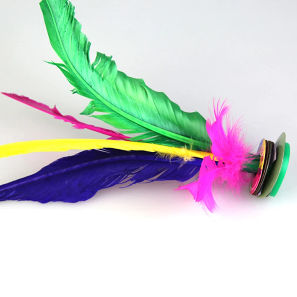 5 pçs engrossar kick petecas pé esportes brinquedo jogando jogos chinês jianzi kicking peteca (cor aleatória)