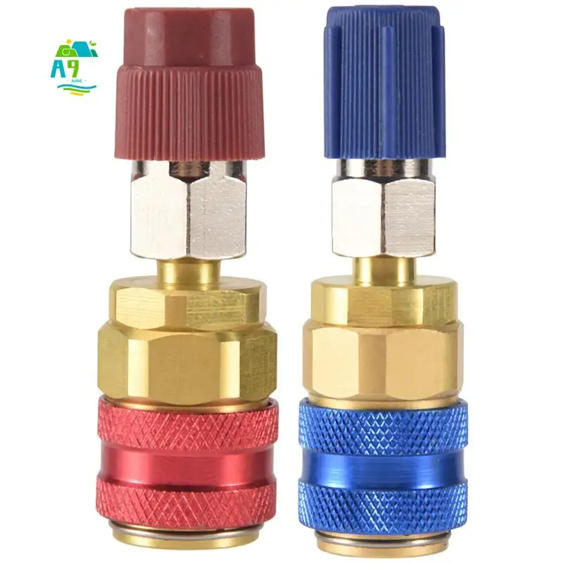 

A09E-высокий и низкий боковой адаптер расширения R134A Freon адаптер быстрого разъема автомобильные аксессуары для кондиционирования воздуха для Ford Fo