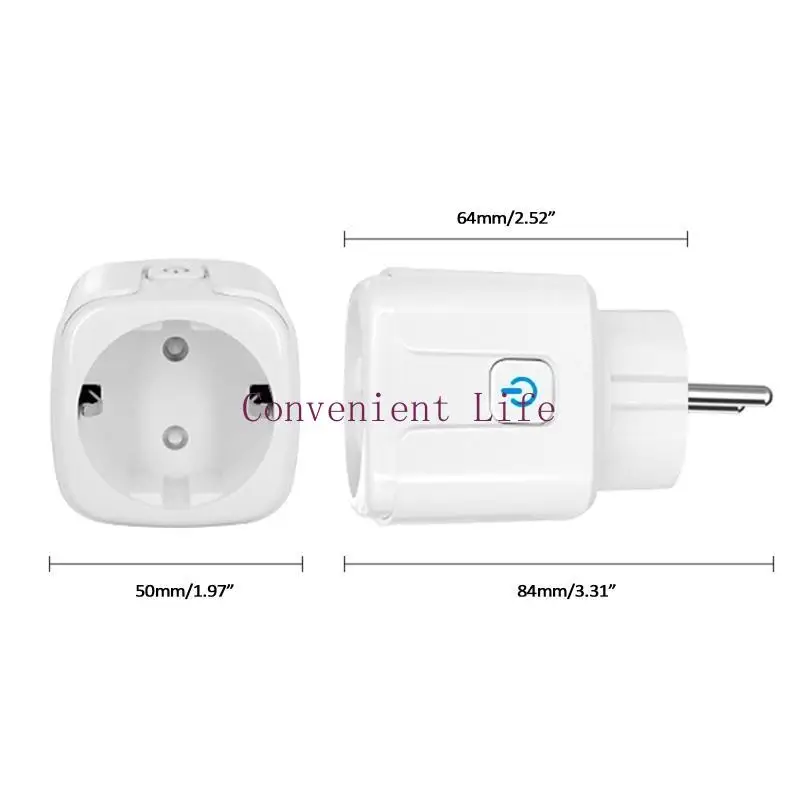 L1EE Tuya Wifi for Smart Socket EU 16A 20A Alexa Voice Remote Timer Plug for Smart Home Via for Smart Life Real-time Power Mo