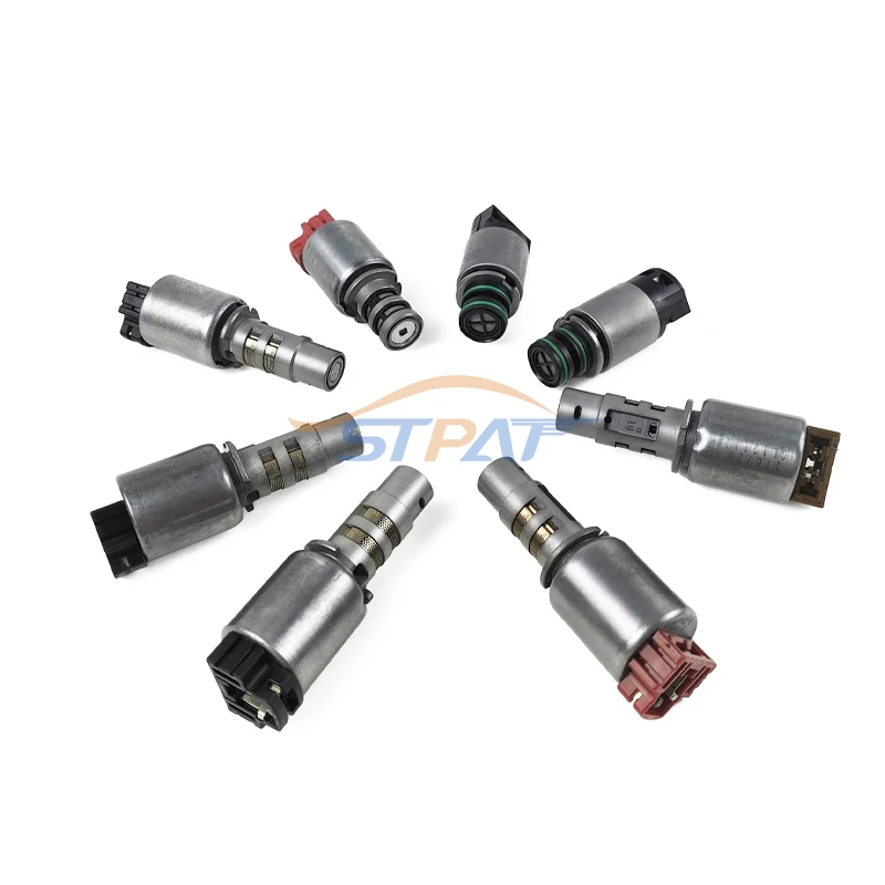 STPAT 8PCS A6MF1 A6MF2 Auto Transmission Solenoid Valve KIT Suit For Hyundai Kia 2608150 46313-3B000 46313-3B073 463133B075