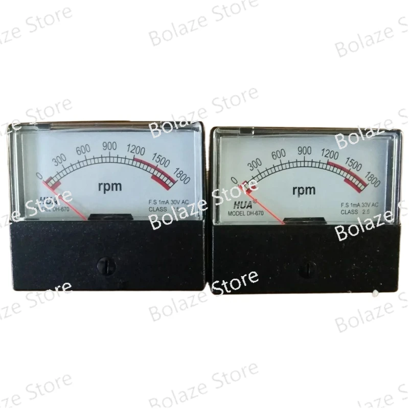 Pointer Tachometer DH-670  Motor Speed Ratio Control Tachometer 1800 RPM AC30V bed mosquito net