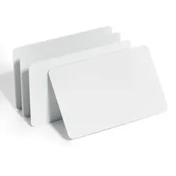 10 White PVC NFC Cards, 13.56MHz, 504 bytes: perfect for business & social recognition