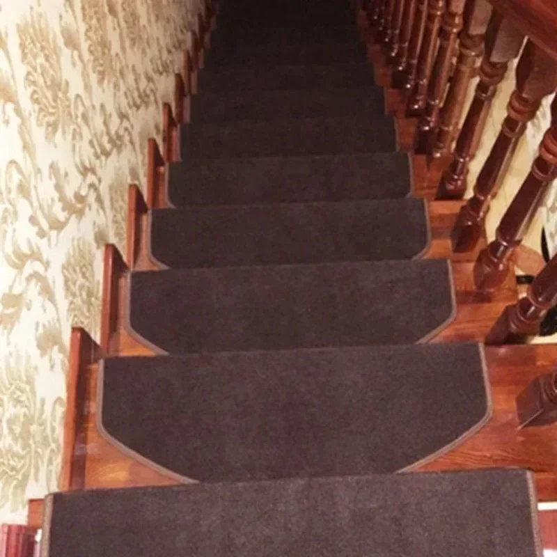 Carpet Step Floor Mat Simple Modern Glue-free Self-adhesive Non-slip Tile Step Foot Mat 3CM Hook And Loop Fastener Adhesive