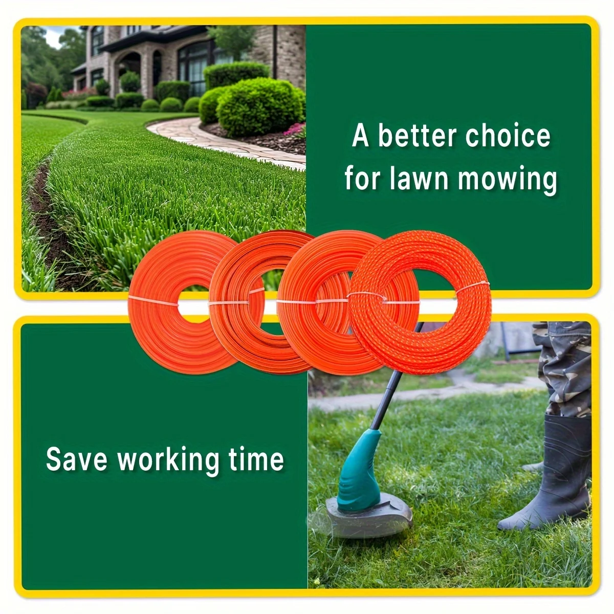 سلك تقليم العشب نايلون بطول 15 متر وسمك 24 مم 27 مم 30 مم ملحقات آلة جز العشب وخيط فرشاة القطع خيط تقليم العشبسلك نايلون لآلة جز العشبسلك فرشاة القطعملحق ماكينة جز العشبخيط ماكينة تقليم الحشائشخيط قوي لتقليم الحديقة #2