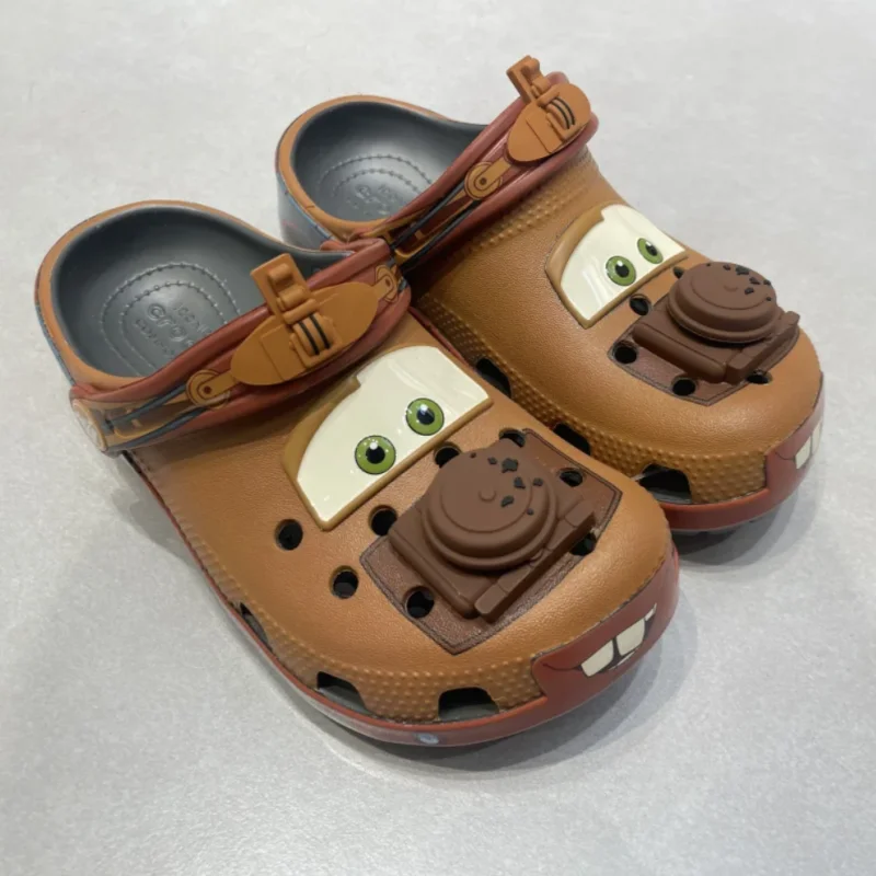 

New Cartoon Mater Slippers Cars Shoes Outdoor Sandals Cute Figurine Anime Trailer Character Cave Shoes Sandals Eva Shoes Gift