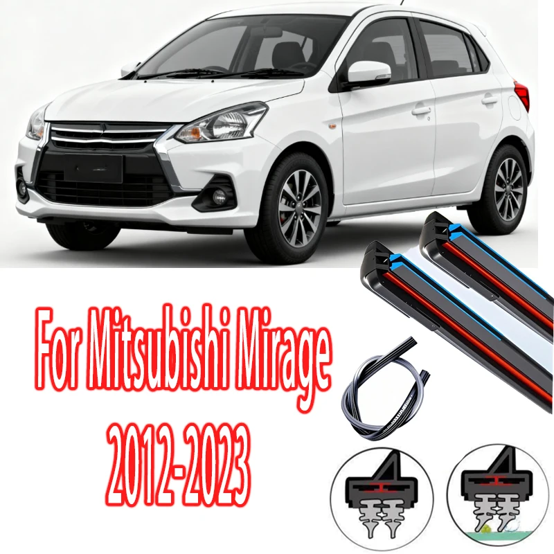 

1set Front Windshield Wiper Blades Windscreen Wipers For Mitsubishi Mirage 2012-2023 2013 2014 2015 2016 2017 Accessories