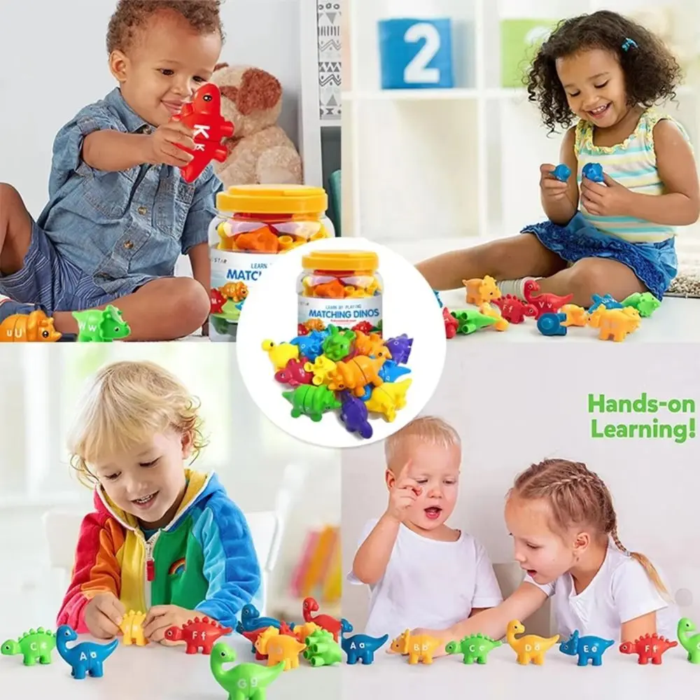 Lettres en plastique assorties, blocs de jeu de motifs de comptage de nombres, tri des couleurs, Puzzle Portable Montessori