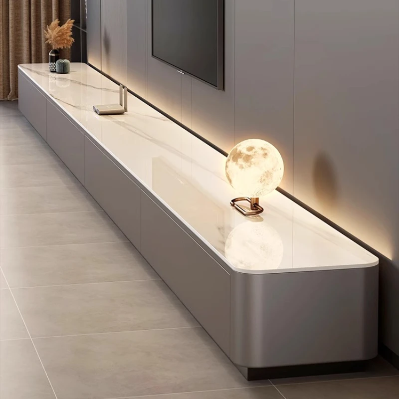 طاولة تلفاز لغرفة المعيشة للتلفزيون تدعم وحدة التحكم في الوسائط وحامل الشاشة وطاولات التلفزيون Miroytengo Homcom Dongseo قاعدة الأثاث #2