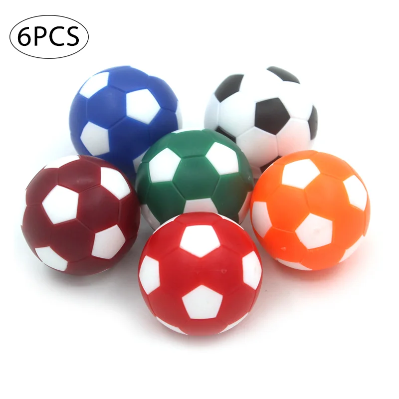 6PCS/lot 32mm Small Soccer Ball Mini Table Football Balls Black White Soccer Ball for Entertainment Flexible Trained Relaxed Toy