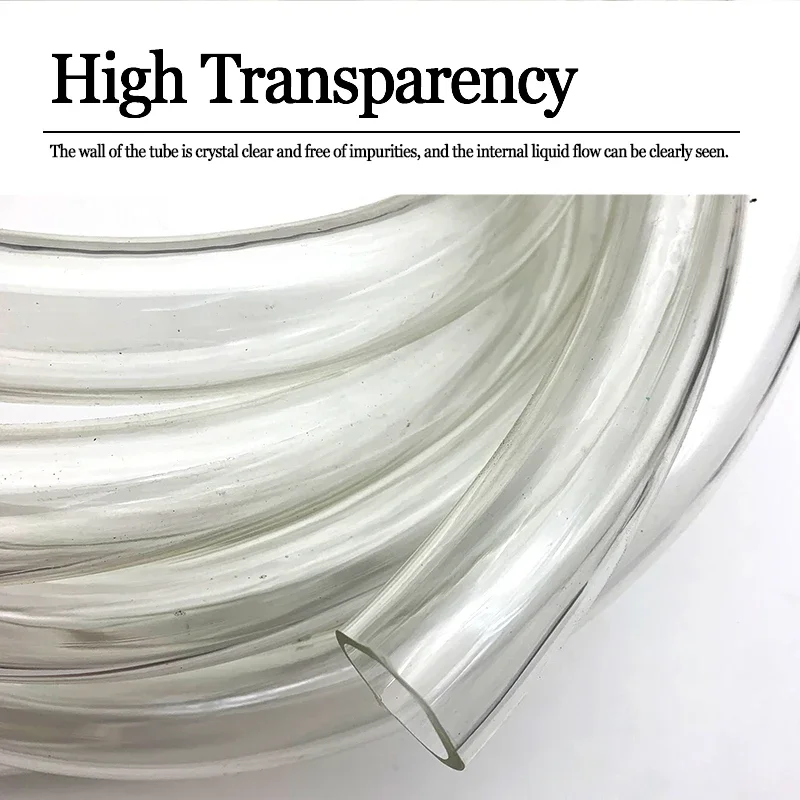 Многоразмерный ID 2 3 4 5 6 7 8 9 10 12 13 16 мм Гибкий прозрачный шланг из ПВХ Прозрачная трубка Прочный для водяного воздушного насоса/аквариума/лаборатория