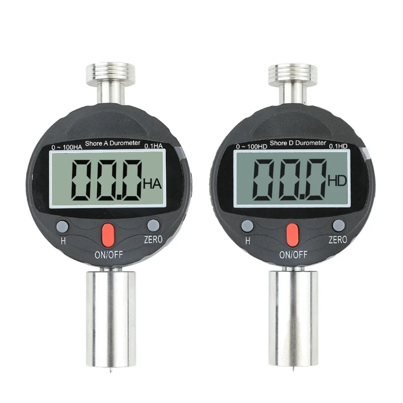 Portable Shore A/D Hardness Digital Hardness Meter Durometer Hardness Tester with Large LCD Display for Rubber,Tire