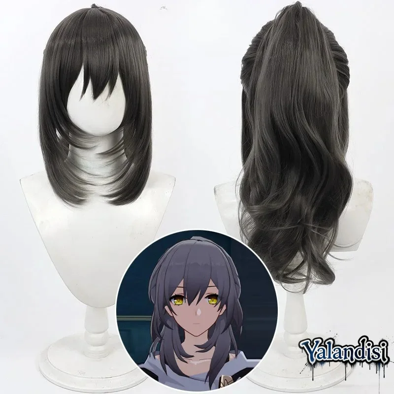 Yalandisi& Anime Honkai: Star Rail Female Trailblazer Star Cos Cosplay Wig Halloween Carnival Party Props Synthetic Hair+Wig Cap